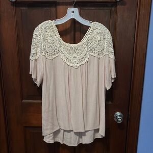 Maurice’s Elegant Cream Lace Women's Top